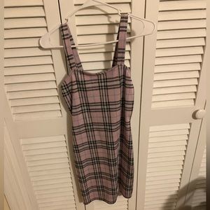Pink plaid dress